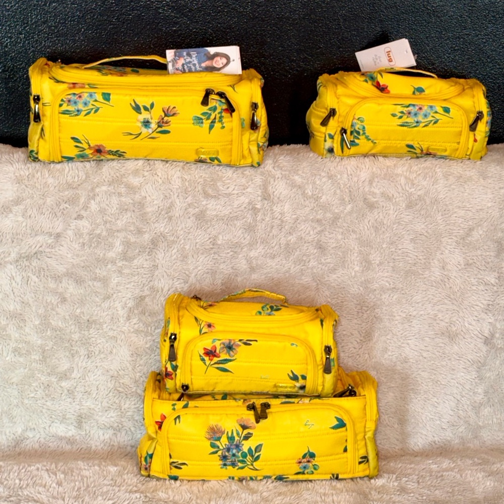 Lug Bouquet Yellow 2 Bundle Set of Trolley and Mini Trolley